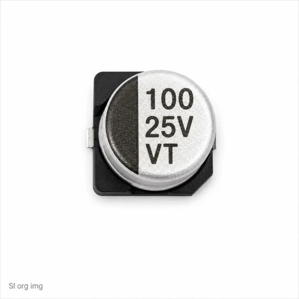 خازن 100 میکروفاراد 25 ولت smd