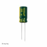 خازن 100 میکروفاراد 25 ولت جیکو سبز (LOW ESR)