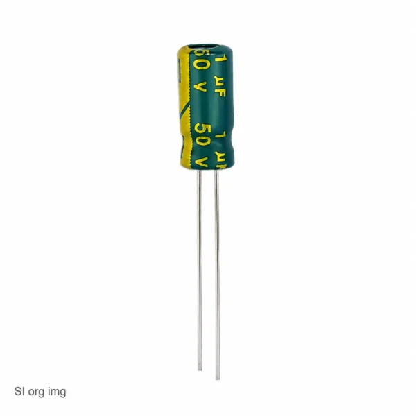 خازن 1 میکروفاراد 50 ولت جیکو سبز (LOW ESR)