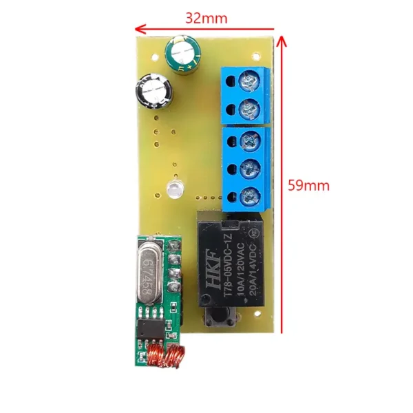 برد درب باز کن ریموتی 433MHZ تک کانال