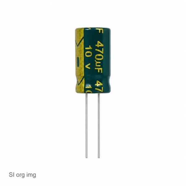 خازن 470 میکروفاراد 10 ولت جیکو سبز (LOW ESR)