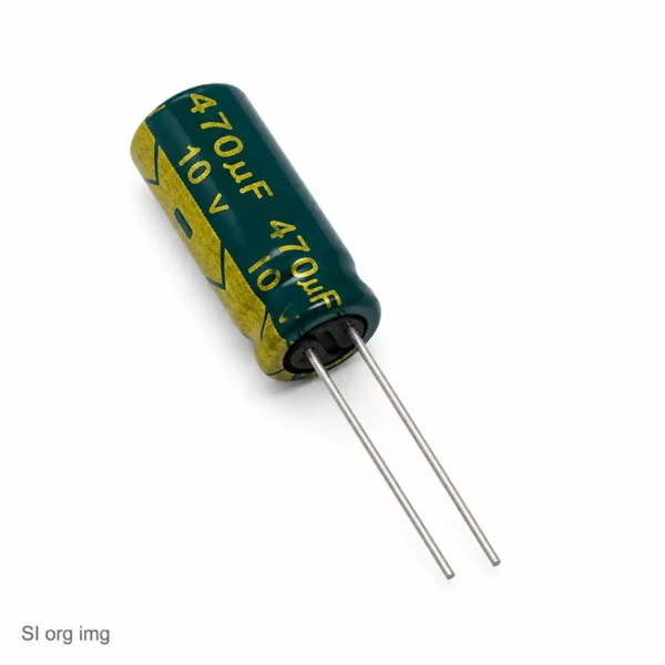 خازن 470 میکروفاراد 10 ولت جیکو سبز (LOW ESR)