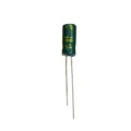 خازن 10 میکروفاراد 25 ولت جیکو سبز(LOW ESR)