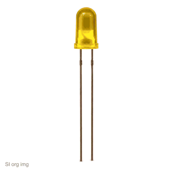 ال ای دی زرد 5mm مات