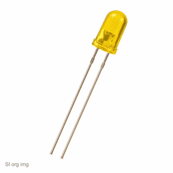 ال ای دی زرد 5mm مات