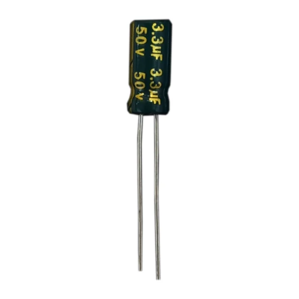 خازن 3.3 میکروفاراد 50 ولت جیکو سبز(LOW ESR)